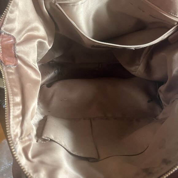 Coach Tan Leather Large Handbag (17" x 10") - Picture 6 of 10